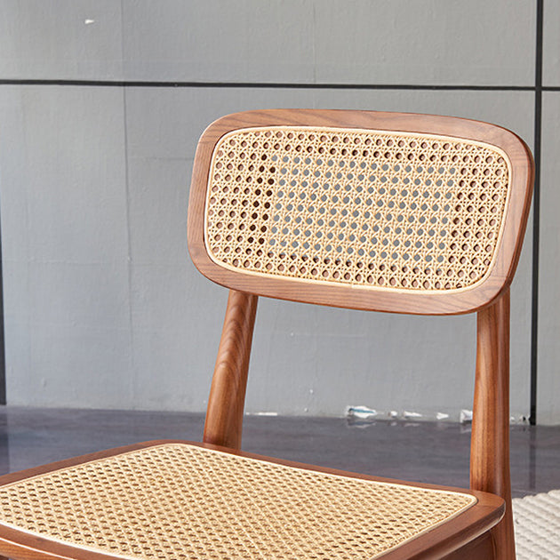 Contemporary Style Oak Wood Chair Kitchen Dining Open Back Side Chairs Clearhalo ' kitchen&dining_furn' 'Dining Chairs' 'Dining Tables & Seating' 'dining_chair' 'furn' 'furn_dining_chair' 'Furniture' 'furniture_dining_chair' 'Kitchen & Dining Furniture' 'kitchen' 3871938