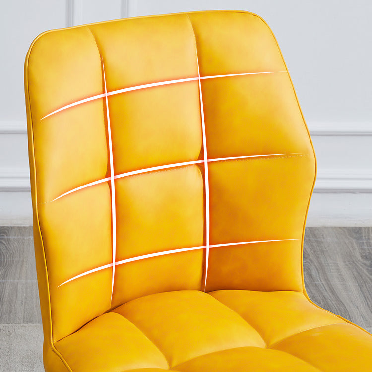 Contemporary Leather Dining Chairs Wingback Side Chair with Metal Legs for Restaurant Use Clearhalo ' kitchen&dining_furn' 'Dining Chairs' 'Dining Tables & Seating' 'dining_chair' 'furn' 'furn_dining_chair' 'Furniture' 'furniture_dining_chair' 'Kitchen & Dining Furniture' 'kitchen' 3871955