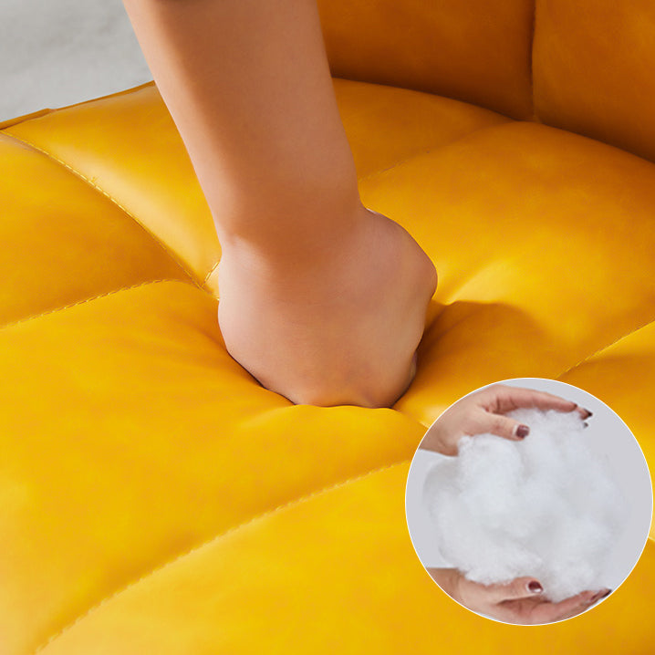 Contemporary Leather Dining Chairs Wingback Side Chair with Metal Legs for Restaurant Use Clearhalo ' kitchen&dining_furn' 'Dining Chairs' 'Dining Tables & Seating' 'dining_chair' 'furn' 'furn_dining_chair' 'Furniture' 'furniture_dining_chair' 'Kitchen & Dining Furniture' 'kitchen' 3871959