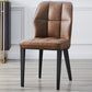 Contemporary Leather Dining Chairs Wingback Side Chair with Metal Legs for Restaurant Use Brown 1 Piece Clearhalo ' kitchen&dining_furn' 'Dining Chairs' 'Dining Tables & Seating' 'dining_chair' 'furn' 'furn_dining_chair' 'Furniture' 'furniture_dining_chair' 'Kitchen & Dining Furniture' 'kitchen' 3871963