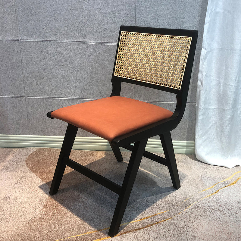 Contemporary Style Wooden Dining Chair Open Back Dining Side Chair for Kitchen Black 1 Piece Clearhalo ' kitchen&dining_furn' 'Dining Chairs' 'Dining Tables & Seating' 'dining_chair' 'furn' 'furn_dining_chair' 'Furniture' 'furniture_dining_chair' 'Kitchen & Dining Furniture' 'kitchen' 3871980