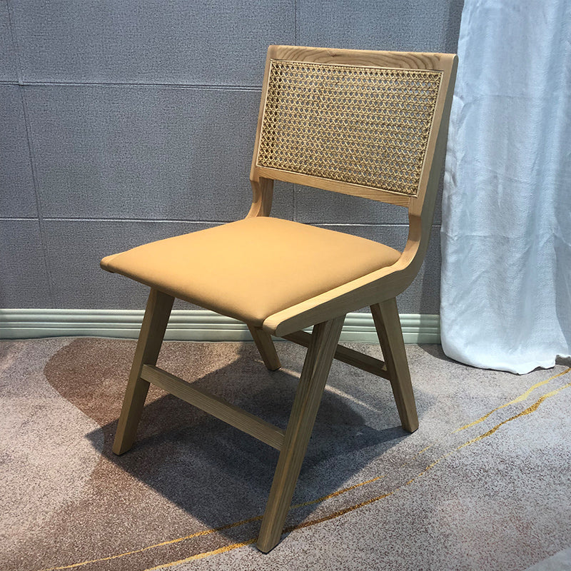 Contemporary Style Wooden Dining Chair Open Back Dining Side Chair for Kitchen Natural 1 Piece Clearhalo ' kitchen&dining_furn' 'Dining Chairs' 'Dining Tables & Seating' 'dining_chair' 'furn' 'furn_dining_chair' 'Furniture' 'furniture_dining_chair' 'Kitchen & Dining Furniture' 'kitchen' 3871989