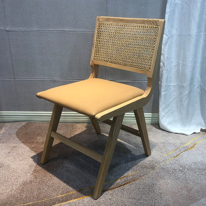 Contemporary Style Wooden Dining Chair Open Back Dining Side Chair for Kitchen Natural 1 Piece Clearhalo ' kitchen&dining_furn' 'Dining Chairs' 'Dining Tables & Seating' 'dining_chair' 'furn' 'furn_dining_chair' 'Furniture' 'furniture_dining_chair' 'Kitchen & Dining Furniture' 'kitchen' 3871989