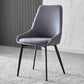 Contemporary Leather Dining Chairs Upholstered Arm Chair with Metal Legs for Restaurant Dark Gray 1 Piece Clearhalo ' kitchen&dining_furn' 'Dining Chairs' 'Dining Tables & Seating' 'dining_chair' 'furn' 'furn_dining_chair' 'Furniture' 'furniture_dining_chair' 'Kitchen & Dining Furniture' 'kitchen' 3871999