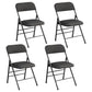 Contemporary Metal Dining Chair Home Armless Folding Open Back Dining Side Chair Black 4 Piece Set Clearhalo ' kitchen&dining_furn' 'Dining Chairs' 'Dining Tables & Seating' 'dining_chair' 'furn' 'furn_dining_chair' 'Furniture' 'furniture_dining_chair' 'Kitchen & Dining Furniture' 'kitchen' 3872055
