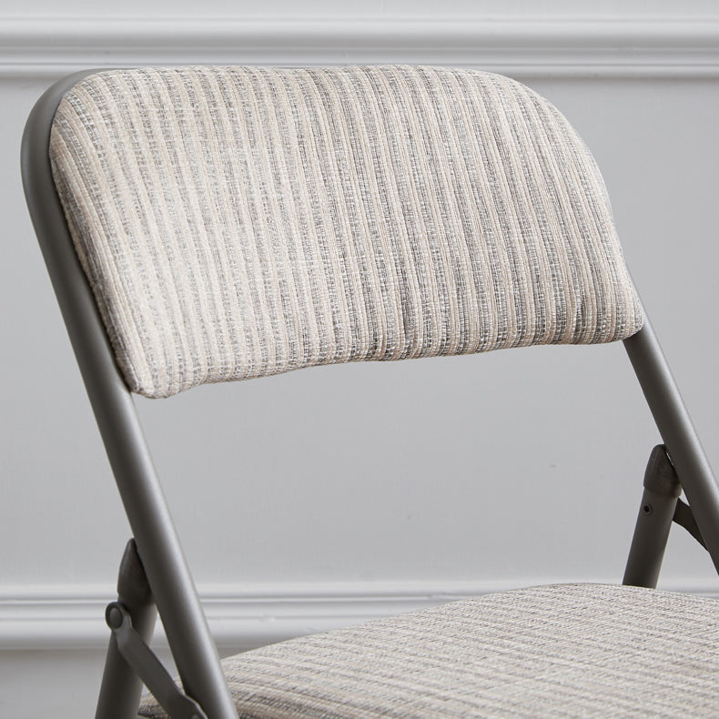 Contemporary Metal Dining Chair Home Armless Folding Open Back Dining Side Chair Clearhalo ' kitchen&dining_furn' 'Dining Chairs' 'Dining Tables & Seating' 'dining_chair' 'furn' 'furn_dining_chair' 'Furniture' 'furniture_dining_chair' 'Kitchen & Dining Furniture' 'kitchen' 3872062