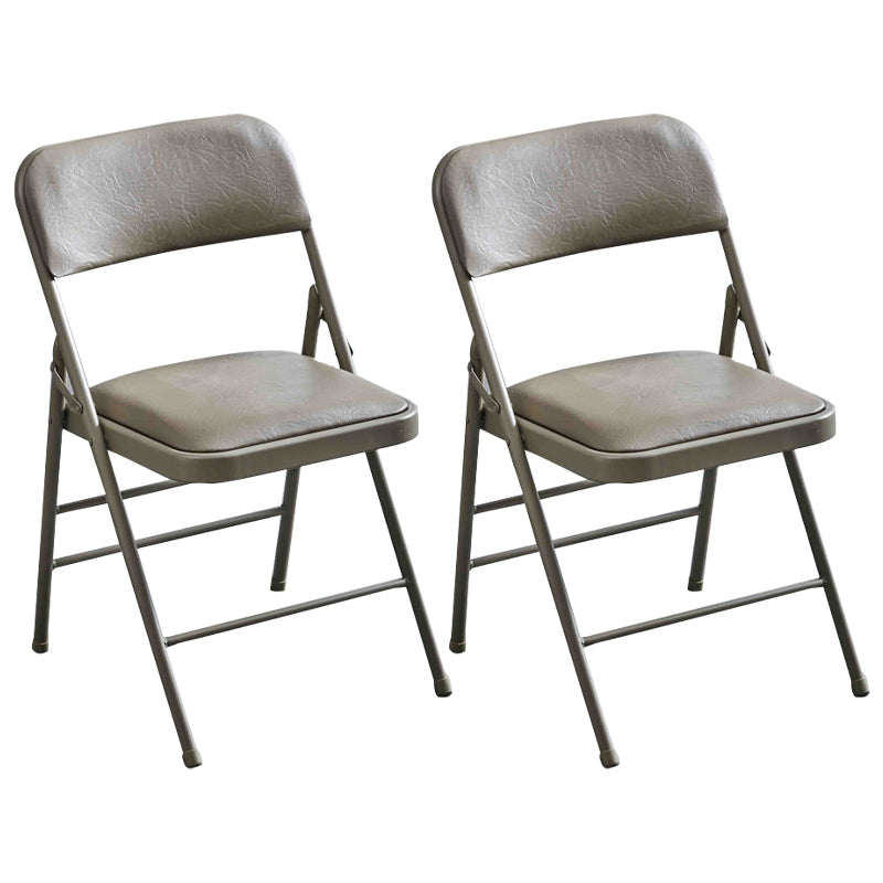 Contemporary Metal Dining Chair Home Armless Folding Open Back Dining Side Chair Camel 2 Piece Set Clearhalo ' kitchen&dining_furn' 'Dining Chairs' 'Dining Tables & Seating' 'dining_chair' 'furn' 'furn_dining_chair' 'Furniture' 'furniture_dining_chair' 'Kitchen & Dining Furniture' 'kitchen' 3872077