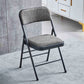 Contemporary Metal Dining Chair Home Armless Folding Open Back Dining Side Chair Black-Gray 1 Piece Clearhalo ' kitchen&dining_furn' 'Dining Chairs' 'Dining Tables & Seating' 'dining_chair' 'furn' 'furn_dining_chair' 'Furniture' 'furniture_dining_chair' 'Kitchen & Dining Furniture' 'kitchen' 3872082