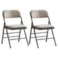 Contemporary Metal Dining Chair Home Armless Folding Open Back Dining Side Chair Light Camel 2 Piece Set Clearhalo ' kitchen&dining_furn' 'Dining Chairs' 'Dining Tables & Seating' 'dining_chair' 'furn' 'furn_dining_chair' 'Furniture' 'furniture_dining_chair' 'Kitchen & Dining Furniture' 'kitchen' 3872086