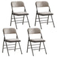 Contemporary Metal Dining Chair Home Armless Folding Open Back Dining Side Chair Light Camel 4 Piece Set Clearhalo ' kitchen&dining_furn' 'Dining Chairs' 'Dining Tables & Seating' 'dining_chair' 'furn' 'furn_dining_chair' 'Furniture' 'furniture_dining_chair' 'Kitchen & Dining Furniture' 'kitchen' 3872087