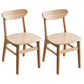 Contemporary Style Wooden Dining Chairs Open Back Dining Side Chair for Kitchen (Set of 2) Natural Clearhalo ' kitchen&dining_furn' 'Dining Chairs' 'Dining Tables & Seating' 'dining_chair' 'furn' 'furn_dining_chair' 'Furniture' 'furniture_dining_chair' 'Kitchen & Dining Furniture' 'kitchen' 3872095