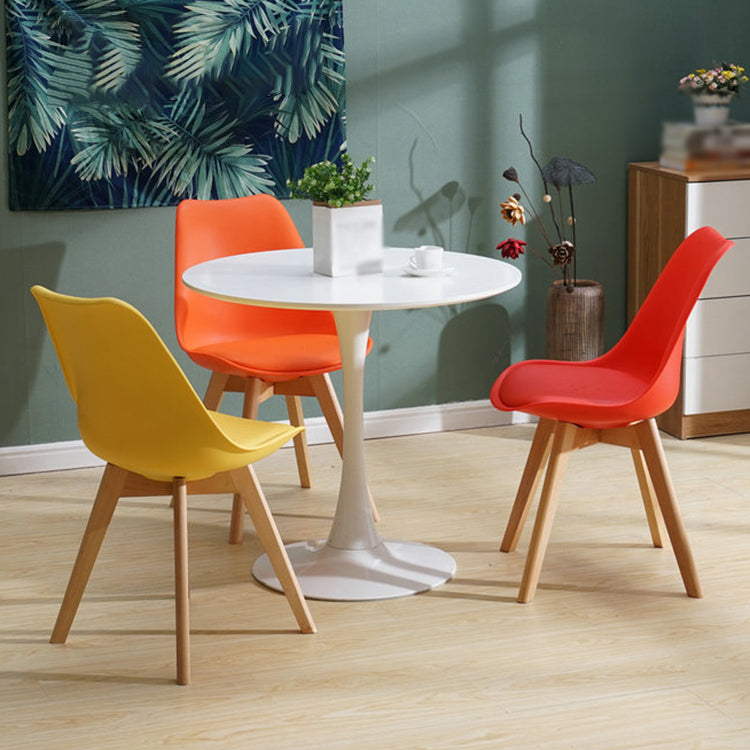 Contemporary Style Dining Room Chair Solid Armless Chairs with Wooden Legs Clearhalo ' kitchen&dining_furn' 'Dining Chairs' 'Dining Tables & Seating' 'dining_chair' 'Furniture' 'furniture_dining_chair' 'Kitchen & Dining Furniture' 'kitchen' 3872104