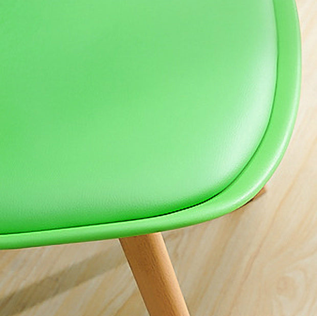 Contemporary Style Dining Room Chair Solid Armless Chairs with Wooden Legs Clearhalo ' kitchen&dining_furn' 'Dining Chairs' 'Dining Tables & Seating' 'dining_chair' 'Furniture' 'furniture_dining_chair' 'Kitchen & Dining Furniture' 'kitchen' 3872116