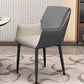Contemporary Faux Leather Dining Chairs Upholstered Arm Chair with Metal Legs for Restaurant Dark Gray 1 Piece Clearhalo ' kitchen&dining_furn' 'Dining Chairs' 'Dining Tables & Seating' 'dining_chair' 'furn' 'furn_dining_chair' 'Furniture' 'furniture_dining_chair' 'Kitchen & Dining Furniture' 'kitchen' 3872145