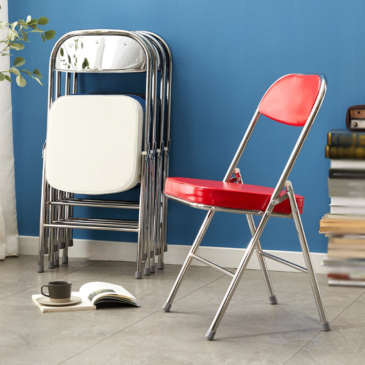 Modern Indoor-Outdoor Metal Side Chair Home Armless Cushioned Open Back Dining Side Chair Clearhalo ' kitchen&dining_furn' 'Dining Chairs' 'Dining Tables & Seating' 'dining_chair' 'furn' 'furn_dining_chair' 'Furniture' 'furniture_dining_chair' 'Kitchen & Dining Furniture' 'kitchen' 3872169