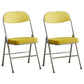Modern Indoor-Outdoor Metal Side Chair Home Armless Cushioned Open Back Dining Side Chair Yellow 2 Piece Set Clearhalo ' kitchen&dining_furn' 'Dining Chairs' 'Dining Tables & Seating' 'dining_chair' 'furn' 'furn_dining_chair' 'Furniture' 'furniture_dining_chair' 'Kitchen & Dining Furniture' 'kitchen' 3872197