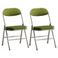Modern Indoor-Outdoor Metal Side Chair Home Armless Cushioned Open Back Dining Side Chair Green 2 Piece Set Clearhalo ' kitchen&dining_furn' 'Dining Chairs' 'Dining Tables & Seating' 'dining_chair' 'furn' 'furn_dining_chair' 'Furniture' 'furniture_dining_chair' 'Kitchen & Dining Furniture' 'kitchen' 3872212