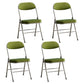 Modern Indoor-Outdoor Metal Side Chair Home Armless Cushioned Open Back Dining Side Chair Green 4 Piece Set Clearhalo ' kitchen&dining_furn' 'Dining Chairs' 'Dining Tables & Seating' 'dining_chair' 'furn' 'furn_dining_chair' 'Furniture' 'furniture_dining_chair' 'Kitchen & Dining Furniture' 'kitchen' 3872213
