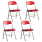 Modern Indoor-Outdoor Metal Side Chair Home Armless Cushioned Open Back Dining Side Chair Dark Red 4 Piece Set Clearhalo ' kitchen&dining_furn' 'Dining Chairs' 'Dining Tables & Seating' 'dining_chair' 'furn' 'furn_dining_chair' 'Furniture' 'furniture_dining_chair' 'Kitchen & Dining Furniture' 'kitchen' 3872216