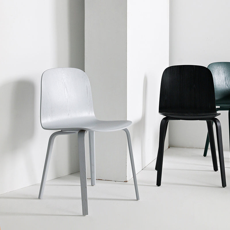 Modern Style Dining Side Chair Armless Solid Back Chair with Wooden Legs for Kitchen Clearhalo ' kitchen&dining_furn' 'Dining Chairs' 'Dining Tables & Seating' 'dining_chair' 'furn' 'furn_dining_chair' 'Furniture' 'furniture_dining_chair' 'Kitchen & Dining Furniture' 'kitchen' 3872224