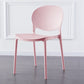 Scandinavian Plastic Dining Side Chair Open Back Matte Finish Dining Chair Pink 1 Piece Clearhalo ' kitchen&dining_furn' 'Dining Chairs' 'Dining Tables & Seating' 'dining_chair' 'furn' 'furn_dining_chair' 'Furniture' 'furniture_dining_chair' 'Kitchen & Dining Furniture' 'kitchen' 3872271