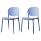 Scandinavian Plastic Dining Side Chair Open Back Matte Finish Dining Chair Purple 2 Piece Set Clearhalo ' kitchen&dining_furn' 'Dining Chairs' 'Dining Tables & Seating' 'dining_chair' 'furn' 'furn_dining_chair' 'Furniture' 'furniture_dining_chair' 'Kitchen & Dining Furniture' 'kitchen' 3872287