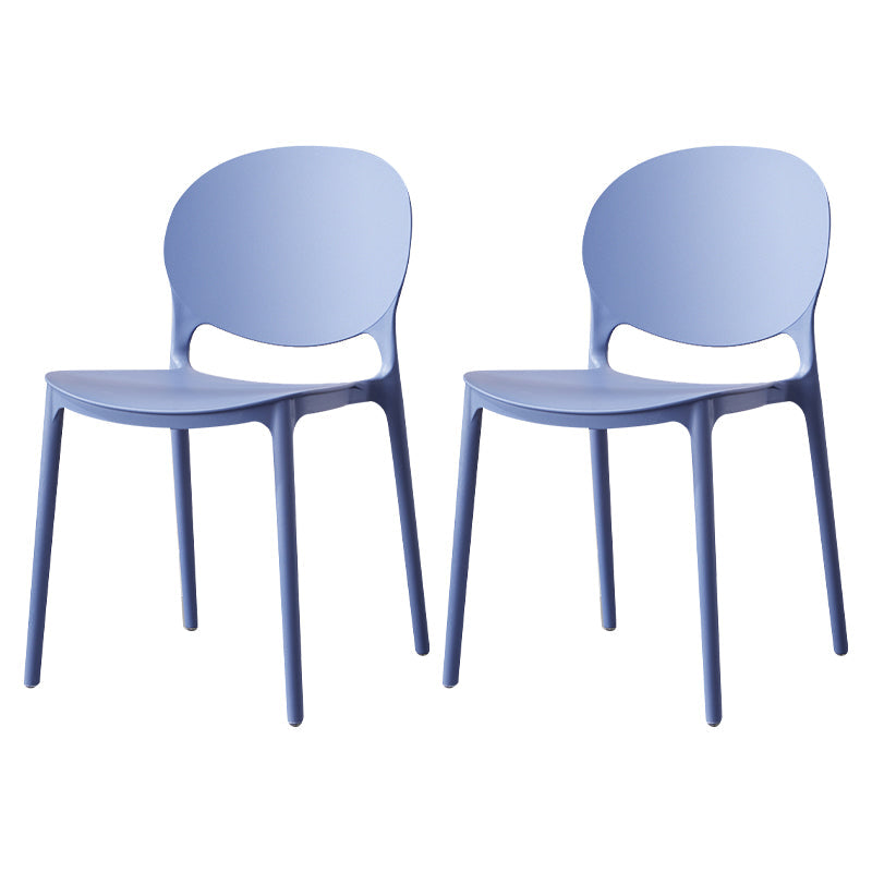 Scandinavian Plastic Dining Side Chair Open Back Matte Finish Dining Chair Purple 2 Piece Set Clearhalo ' kitchen&dining_furn' 'Dining Chairs' 'Dining Tables & Seating' 'dining_chair' 'furn' 'furn_dining_chair' 'Furniture' 'furniture_dining_chair' 'Kitchen & Dining Furniture' 'kitchen' 3872287