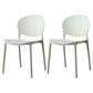 Scandinavian Plastic Dining Side Chair Open Back Matte Finish Dining Chair Light Green 2 Piece Set Clearhalo ' kitchen&dining_furn' 'Dining Chairs' 'Dining Tables & Seating' 'dining_chair' 'furn' 'furn_dining_chair' 'Furniture' 'furniture_dining_chair' 'Kitchen & Dining Furniture' 'kitchen' 3872290