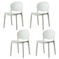 Scandinavian Plastic Dining Side Chair Open Back Matte Finish Dining Chair Light Green 4 Piece Set Clearhalo ' kitchen&dining_furn' 'Dining Chairs' 'Dining Tables & Seating' 'dining_chair' 'furn' 'furn_dining_chair' 'Furniture' 'furniture_dining_chair' 'Kitchen & Dining Furniture' 'kitchen' 3872291