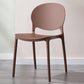 Scandinavian Plastic Dining Side Chair Open Back Matte Finish Dining Chair Coffee 1 Piece Clearhalo ' kitchen&dining_furn' 'Dining Chairs' 'Dining Tables & Seating' 'dining_chair' 'furn' 'furn_dining_chair' 'Furniture' 'furniture_dining_chair' 'Kitchen & Dining Furniture' 'kitchen' 3872295