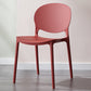 Scandinavian Plastic Dining Side Chair Open Back Matte Finish Dining Chair Burgundy 1 Piece Clearhalo ' kitchen&dining_furn' 'Dining Chairs' 'Dining Tables & Seating' 'dining_chair' 'furn' 'furn_dining_chair' 'Furniture' 'furniture_dining_chair' 'Kitchen & Dining Furniture' 'kitchen' 3872298