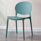 Scandinavian Plastic Dining Side Chair Open Back Matte Finish Dining Chair Blackish Green 1 Piece Clearhalo ' kitchen&dining_furn' 'Dining Chairs' 'Dining Tables & Seating' 'dining_chair' 'furn' 'furn_dining_chair' 'Furniture' 'furniture_dining_chair' 'Kitchen & Dining Furniture' 'kitchen' 3872316