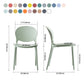Scandinavian Plastic Dining Side Chair Open Back Matte Finish Dining Chair Clearhalo ' kitchen&dining_furn' 'Dining Chairs' 'Dining Tables & Seating' 'dining_chair' 'furn' 'furn_dining_chair' 'Furniture' 'furniture_dining_chair' 'Kitchen & Dining Furniture' 'kitchen' 3872325