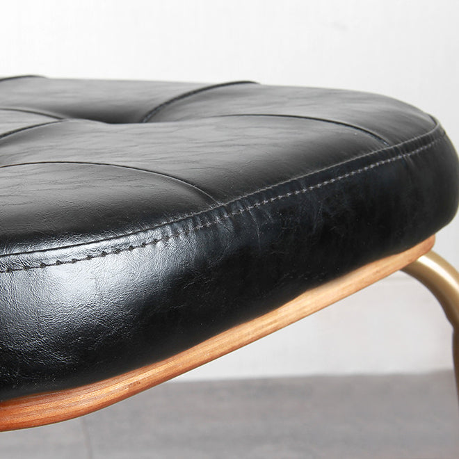 Industrial Style PU Leather Dining Chairs Open Back Dining Arm Side Chairs for Home Clearhalo ' kitchen&dining_furn' 'Dining Chairs' 'Dining Tables & Seating' 'dining_chair' 'furn' 'furn_dining_chair' 'Furniture' 'furniture_dining_chair' 'Kitchen & Dining Furniture' 'kitchen' 3872390