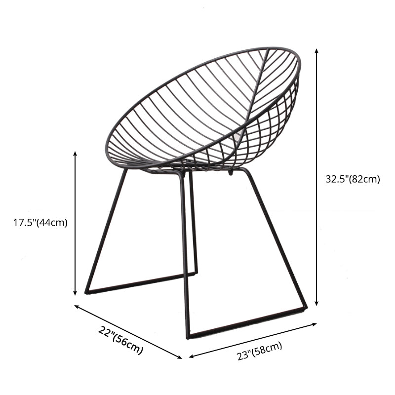 Industrial Style Armless Dining Chairs Dining Side Chairs with Metal Legs Clearhalo ' kitchen&dining_furn' 'Dining Chairs' 'Dining Tables & Seating' 'dining_chair' 'furn' 'furn_dining_chair' 'Furniture' 'furniture_dining_chair' 'Kitchen & Dining Furniture' 'kitchen' 3872426