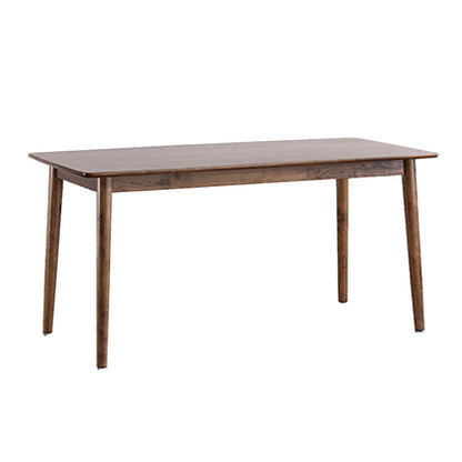 Rectangle Rubber Wood Table Modern Dining Table in Walnut with 4 Legs for Restaurant Without Chairs Clearhalo ' dining_table' 'Dining Tables & Seating' 'Dining Tables' 'furn' 'furn_dining_table' 'Furniture' 'furniture_dining_table' 'Kitchen & Dining Furniture' 'kitchen&dining_furn' 'kitchen' 'kitchen_dining_table' 3875593