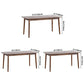 Rectangle Rubber Wood Table Modern Dining Table in Walnut with 4 Legs for Restaurant Clearhalo ' dining_table' 'Dining Tables & Seating' 'Dining Tables' 'furn' 'furn_dining_table' 'Furniture' 'furniture_dining_table' 'Kitchen & Dining Furniture' 'kitchen&dining_furn' 'kitchen' 'kitchen_dining_table' 3875598