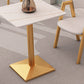 Traditional Luxury Dining Room Table Sintered Stone Table with Gold Metal Base Clearhalo ' dining_table' 'Dining Tables & Seating' 'Dining Tables' 'furn' 'furn_dining_table' 'Furniture' 'furniture_dining_table' 'Kitchen & Dining Furniture' 'kitchen&dining_furn' 'kitchen' 'kitchen_dining_table' 3875630