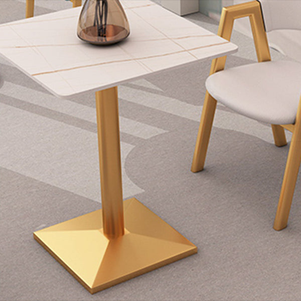 Traditional Luxury Dining Room Table Sintered Stone Table with Gold Metal Base Clearhalo ' dining_table' 'Dining Tables & Seating' 'Dining Tables' 'furn' 'furn_dining_table' 'Furniture' 'furniture_dining_table' 'Kitchen & Dining Furniture' 'kitchen&dining_furn' 'kitchen' 'kitchen_dining_table' 3875630