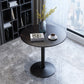 Traditional Luxury Round Dining Room Table Sintered Stone Table with Pedestal Base Black Black Clearhalo ' dining_table' 'Dining Tables & Seating' 'Dining Tables' 'furn' 'furn_dining_table' 'Furniture' 'furniture_dining_table' 'Kitchen & Dining Furniture' 'kitchen&dining_furn' 'kitchen' 'kitchen_dining_table' 3875661