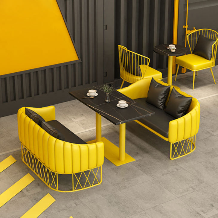 Industrial Style Dining Room Collection Stone Dinette Table for Dining Room Clearhalo ' dining_table' 'Dining Tables & Seating' 'Dining Tables' 'furn' 'furn_dining_table' 'Furniture' 'furniture_dining_table' 'Kitchen & Dining Furniture' 'kitchen&dining_furn' 'kitchen' 'kitchen_dining_table' 3875687