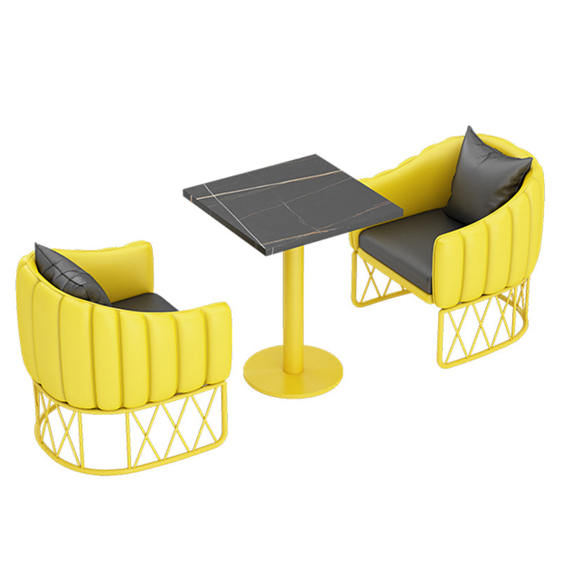Industrial Style Dining Room Collection Stone Dinette Table for Dining Room Clearhalo ' dining_table' 'Dining Tables & Seating' 'Dining Tables' 'furn' 'furn_dining_table' 'Furniture' 'furniture_dining_table' 'Kitchen & Dining Furniture' 'kitchen&dining_furn' 'kitchen' 'kitchen_dining_table' 3875688