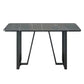 Stone Dining Room Collection Industrial Style Dining Site Table for Dining Room 47.2"L x 23.6"W x 28.7"H Without Chairs Clearhalo ' dining_table' 'Dining Tables & Seating' 'Dining Tables' 'furn' 'furn_dining_table' 'Furniture' 'furniture_dining_table' 'Kitchen & Dining Furniture' 'kitchen&dining_furn' 'kitchen' 'kitchen_dining_table' 3875709