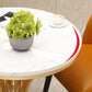 Round Pedestal Glam Dining Table Two-Color Fixed Table of Sintered Stone Clearhalo ' dining_table' 'Dining Tables & Seating' 'Dining Tables' 'furn' 'furn_dining_table' 'Furniture' 'furniture_dining_table' 'Kitchen & Dining Furniture' 'kitchen&dining_furn' 'kitchen' 'kitchen_dining_table' 3875738