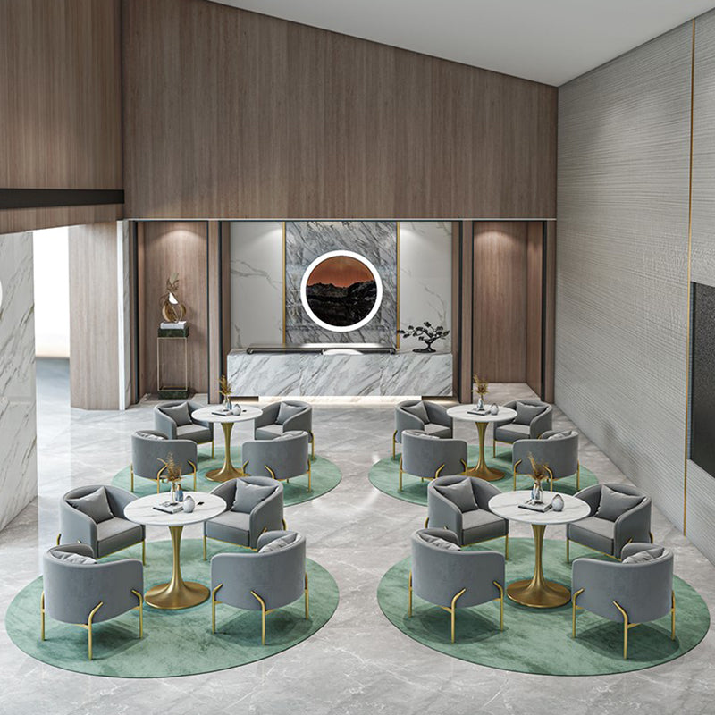 Traditional Luxury Round Dining Site Table Stone Home Furniture with Tulip Base Clearhalo ' dining_table' 'Dining Tables & Seating' 'Dining Tables' 'furn' 'furn_dining_table' 'Furniture' 'furniture_dining_table' 'Kitchen & Dining Furniture' 'kitchen&dining_furn' 'kitchen' 'kitchen_dining_table' 3875748