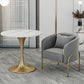 Traditional Luxury Round Dining Site Table Stone Home Furniture with Tulip Base Clearhalo ' dining_table' 'Dining Tables & Seating' 'Dining Tables' 'furn' 'furn_dining_table' 'Furniture' 'furniture_dining_table' 'Kitchen & Dining Furniture' 'kitchen&dining_furn' 'kitchen' 'kitchen_dining_table' 3875755