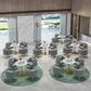 Traditional Luxury Round Dining Site Table Stone Home Furniture with Tulip Base Clearhalo ' dining_table' 'Dining Tables & Seating' 'Dining Tables' 'furn' 'furn_dining_table' 'Furniture' 'furniture_dining_table' 'Kitchen & Dining Furniture' 'kitchen&dining_furn' 'kitchen' 'kitchen_dining_table' 3875757