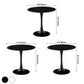 Round Tulip Base Modern Dining Table Two-Color Fixed Table with Sintered Stone Clearhalo ' dining_table' 'Dining Tables & Seating' 'Dining Tables' 'furn' 'furn_dining_table' 'Furniture' 'furniture_dining_table' 'Kitchen & Dining Furniture' 'kitchen&dining_furn' 'kitchen' 'kitchen_dining_table' 3875768