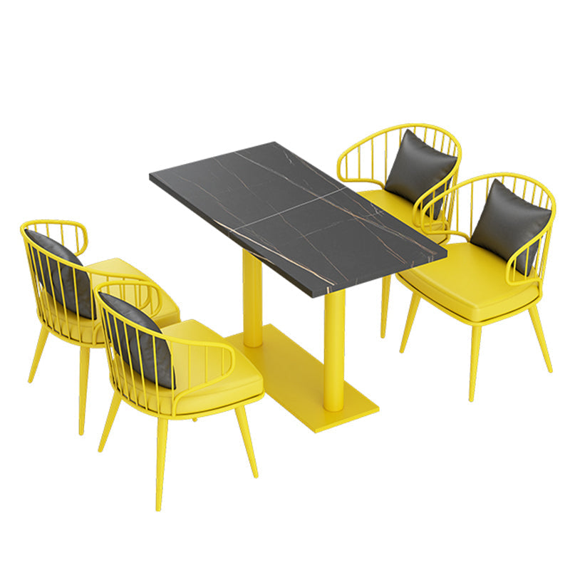 Industrial Style Dining Room Collection Stone Dining Site Table for Dining Room Clearhalo ' dining_table' 'Dining Tables & Seating' 'Dining Tables' 'furn' 'furn_dining_table' 'Furniture' 'furniture_dining_table' 'Kitchen & Dining Furniture' 'kitchen&dining_furn' 'kitchen' 'kitchen_dining_table' 3875792