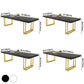 Traditional Luxury Rectangle Dining Table Pine Solid Wood Dinner Room Table with Sled Base Clearhalo ' dining_table' 'Dining Tables & Seating' 'Dining Tables' 'furn' 'furn_dining_table' 'Furniture' 'furniture_dining_table' 'Kitchen & Dining Furniture' 'kitchen&dining_furn' 'kitchen' 'kitchen_dining_table' 3875803